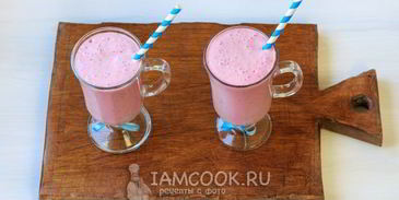 малиновый коктейль