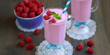 малиновый коктейль