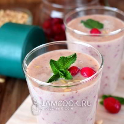 Протеиновый коктейль с кедровой мукой