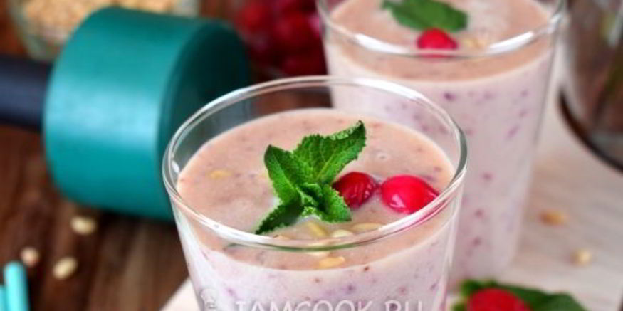 Рецепт протеинового коктейля с кедровой мукой