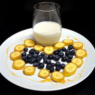 Рецепт Бананового смузи с голубикой