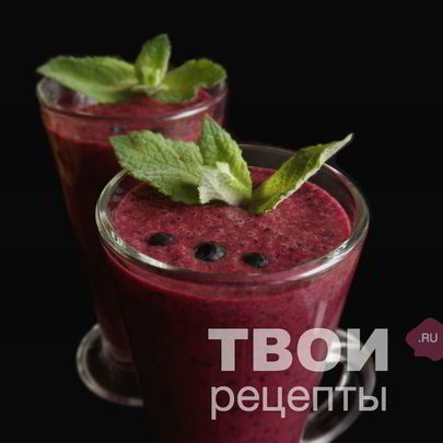 Чернично-банановый смузи