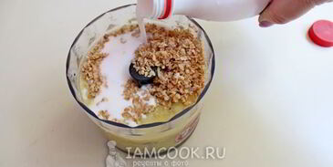 фруктовый смузи с гречневыми хлопьями