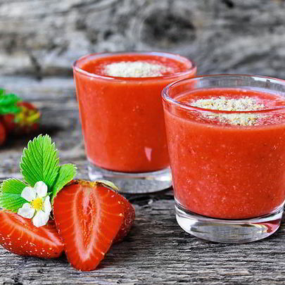 Клубнично-ореховый смузи