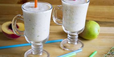 смузи из груш и персиков