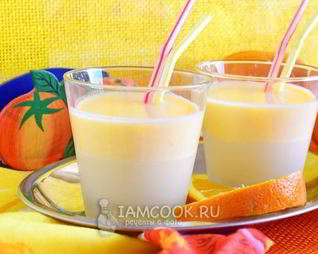 Смузи из кефира с апельсином