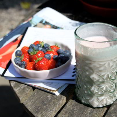 Смузи из клубники и банана