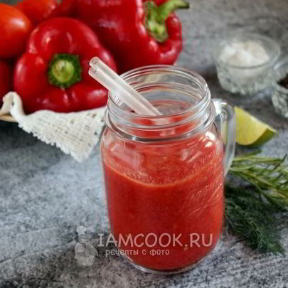 Смузи из сладкого перца и помидоров