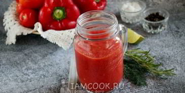 смузи из сладкого перца и помидоров