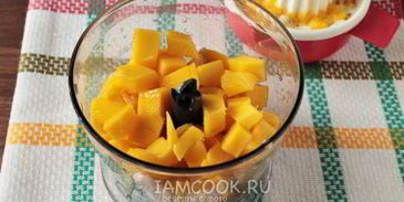 смузи из свежего манго и груши