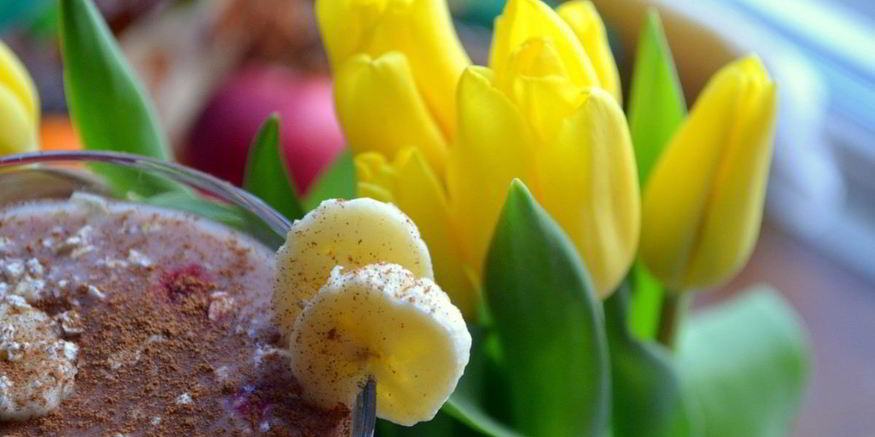 Рецепт смузей с бананом и малиной