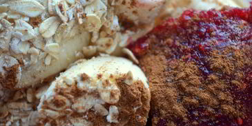 смузи с бананом и малиной