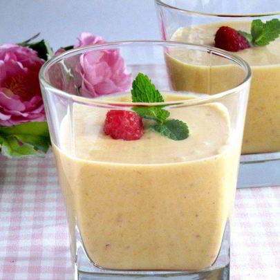 Смузи с тыквой и малиной