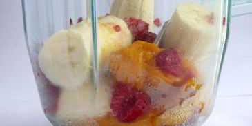 смузи с тыквой и малиной