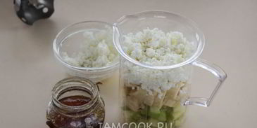 смузи с яблоком и творогом