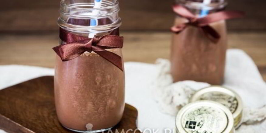 Рецепт творожного смузи с бананом и какао