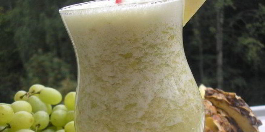 Рецепт виноградного смузи с зеленым чаем