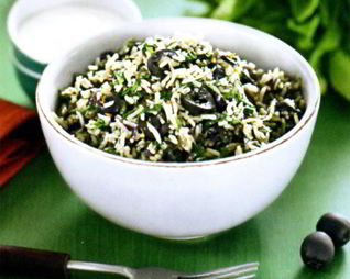Греческий рисовый салат