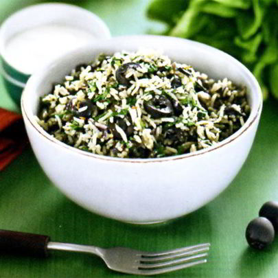 Греческий рисовый салат