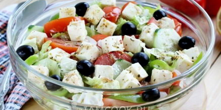 Рецепт греческого салата с пекинской капустой