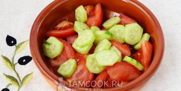 греческий салат с сыром фета