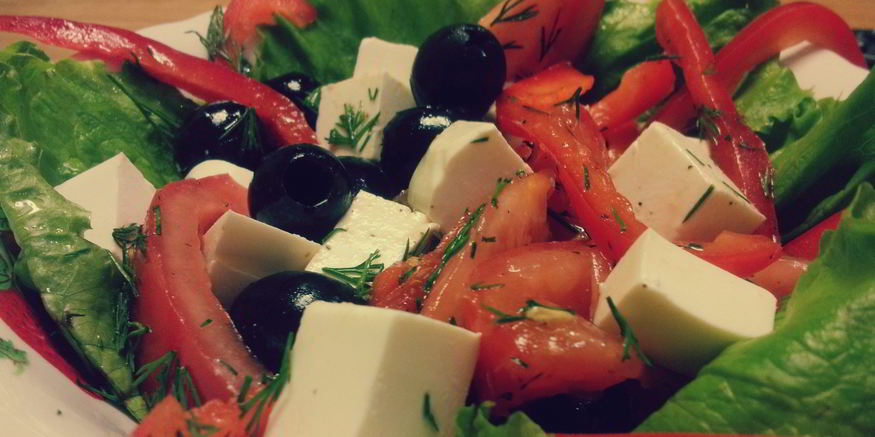 Рецепт греческого салата с сыром фетакса