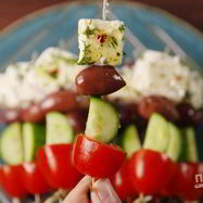 Рецепт Салата Греческого на шпажках