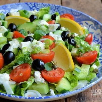 Салат Греческий с каперсами