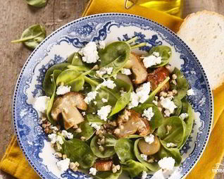 Салат с пророщенной гречкой