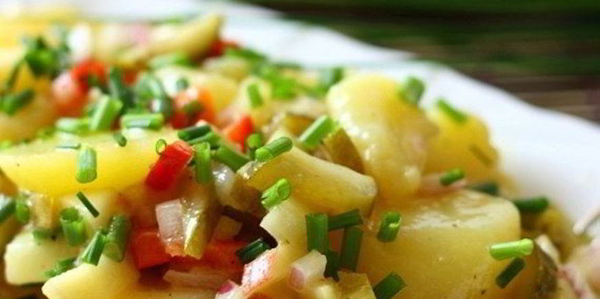 Рецепт берлинского картофельного салата с винегретной заправкой