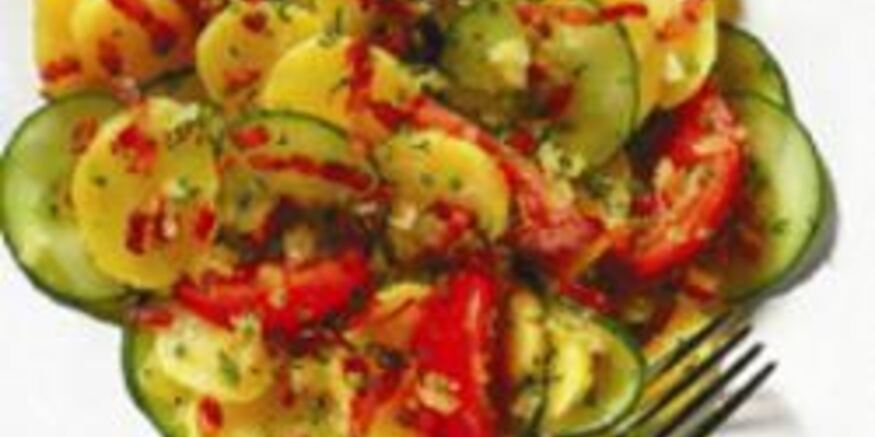 Рецепт картофельного салата с беконом