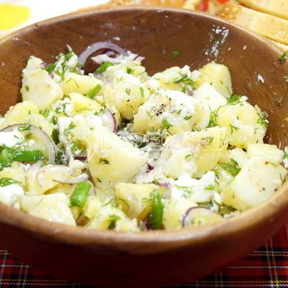 Картофельный салат с брынзой
