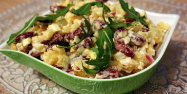 картофельный салат с красной фасолью