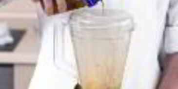 картофельный салат с креветками