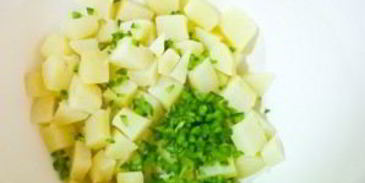 картофельный салат с курочкой