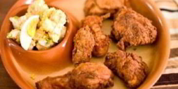 картофельный салат с курочкой