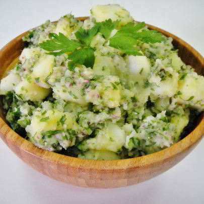 Картофельный салат с луком