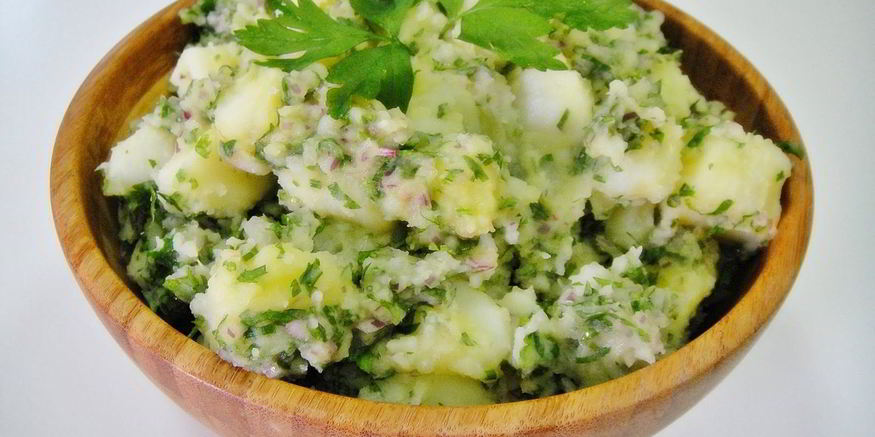 Рецепт картофельного салата с луком