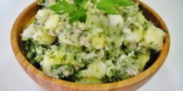 картофельный салат с луком