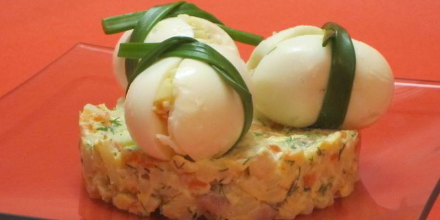 Рецепт салата картофельного с сельдью