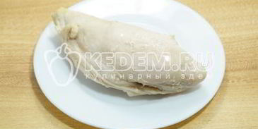 салат с картофелем фри новогодние мотивы