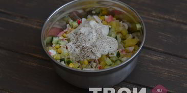 салат с картофелем и кукурузой