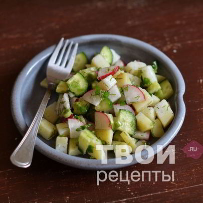 Салат с картофелем