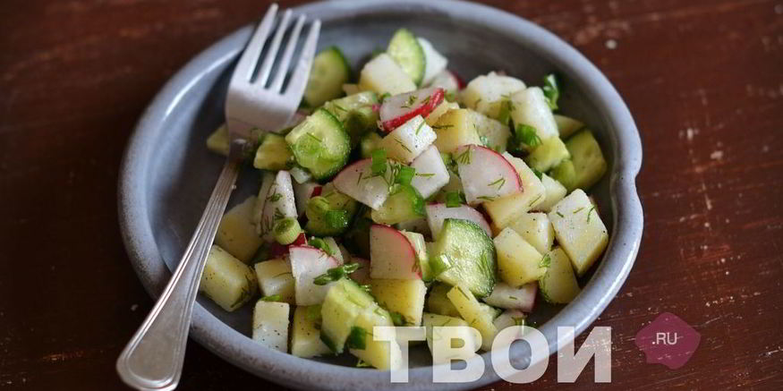 Рецепт салата с картофелем