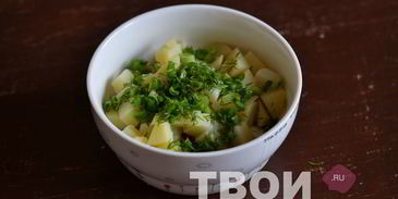 салат с картофелем