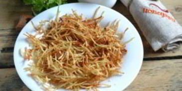 салат с картофельной стружкой