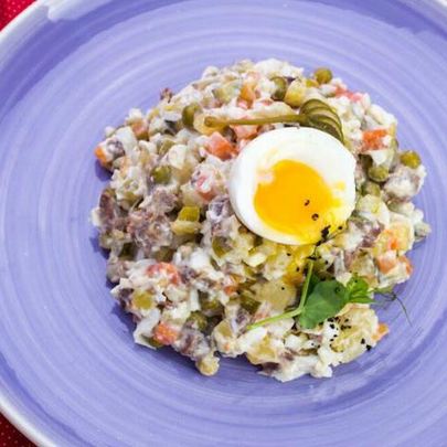 Ностальгический салат оливье