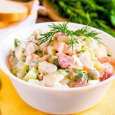 Новогодний салат оливье