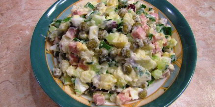 Рецепт оливье, просто оливье