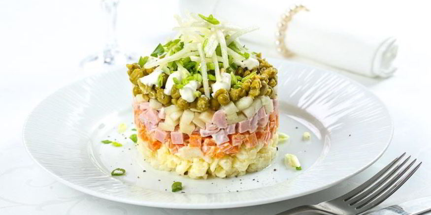 Рецепт оливье с грушей